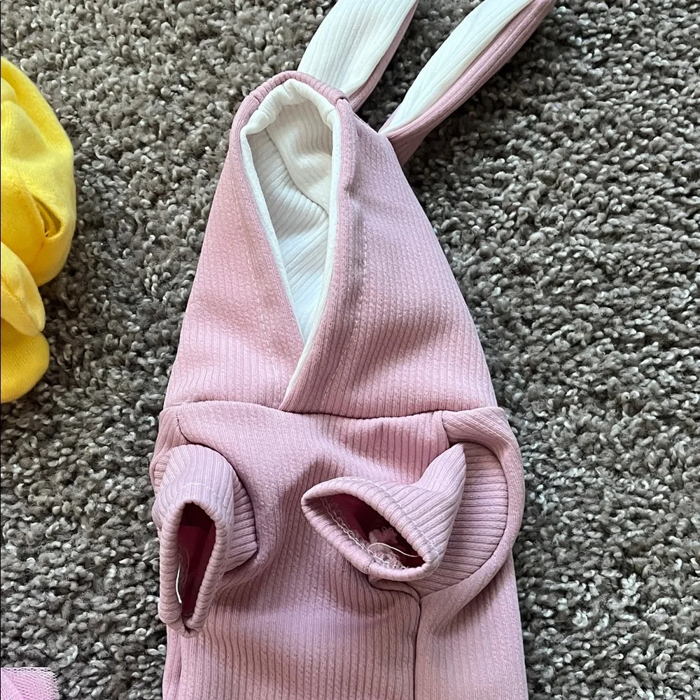 Hallmark Pink and Yellow Bunny Costume Set for Small Pets